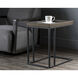 Arden 23.5 X 23.5 inch Black / Charcoal Grey Side Table, C-Shaped